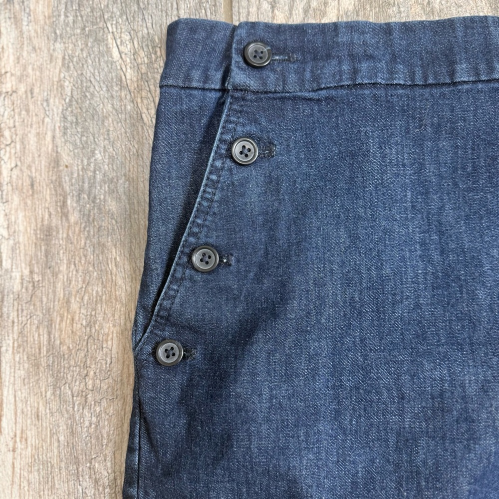 Banana Republic Indigo Denim shorts sz12 sailor - Picture 9 of 10